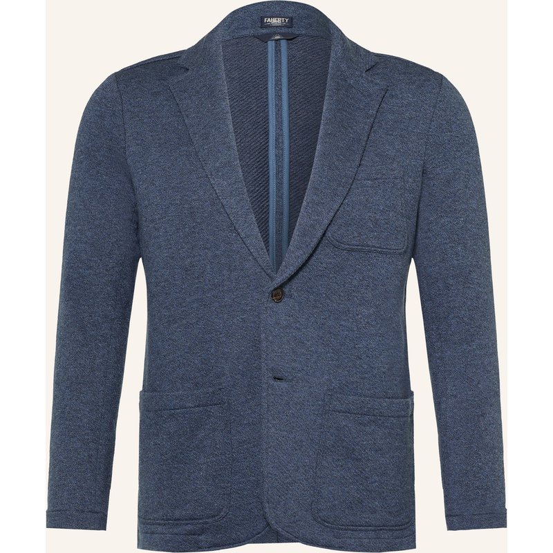 Faherty Stricksakko Extra Slim Fit blau