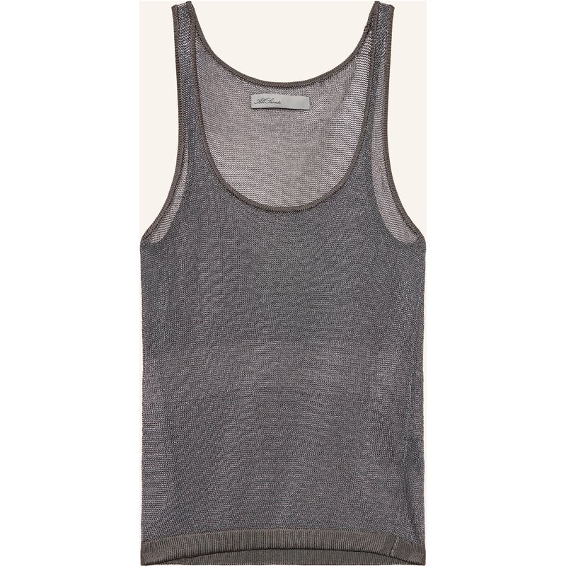 Allsaints Stricktop Silvi Mit Glitzergarn grau