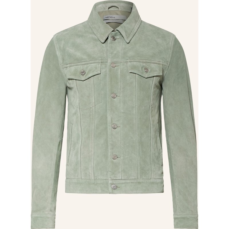 Allsaints Lederjacke Chaiyo gruen