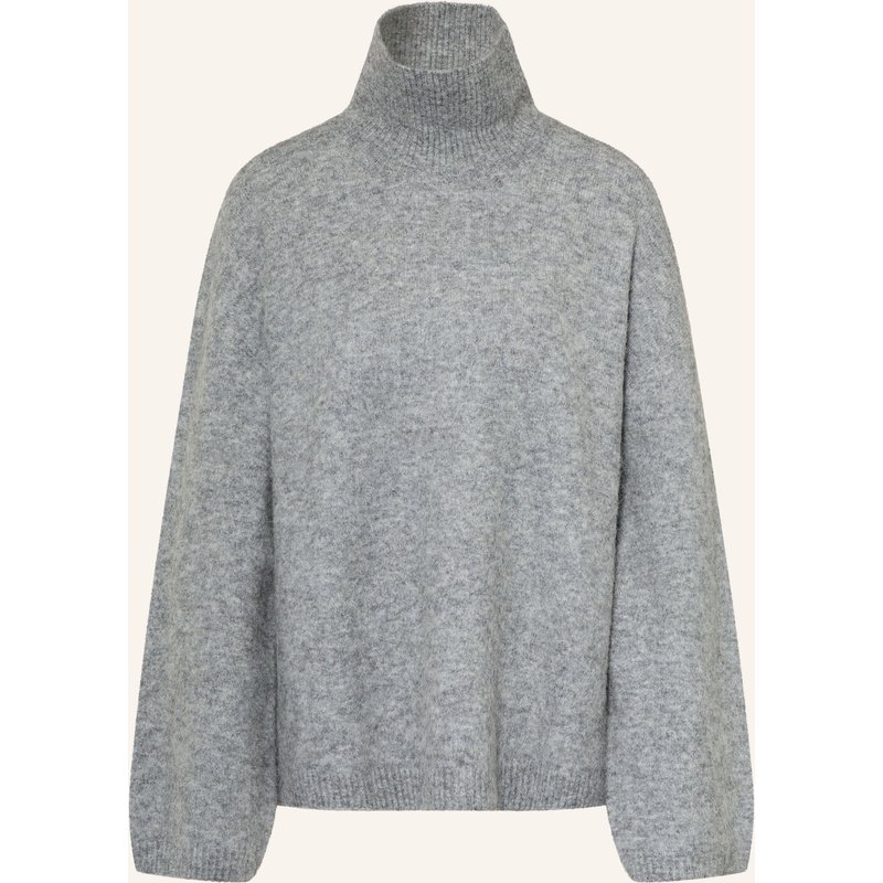 Arket Rollkragenpullover Mit Alpaka grau