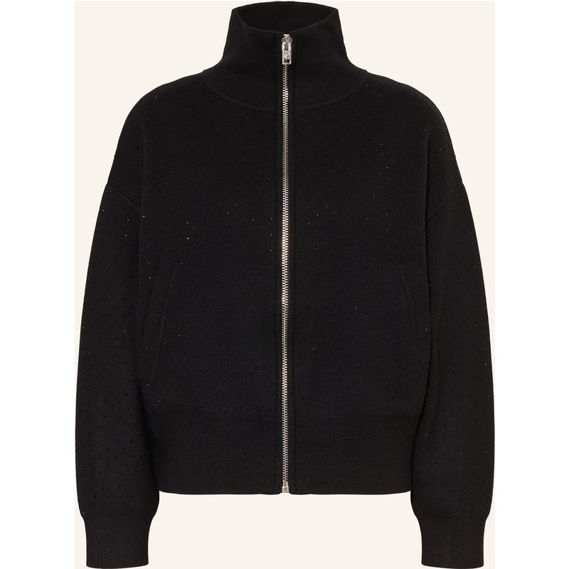 Sandro Strickjacke Mit Schmucksteinen schwarz