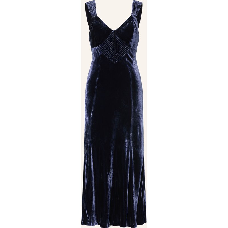 Allsaints Samtkleid Berletta blau