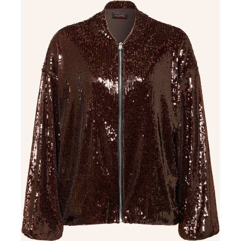 Miss Goodlife Blouson Glamour Glow Mit Pailletten braun