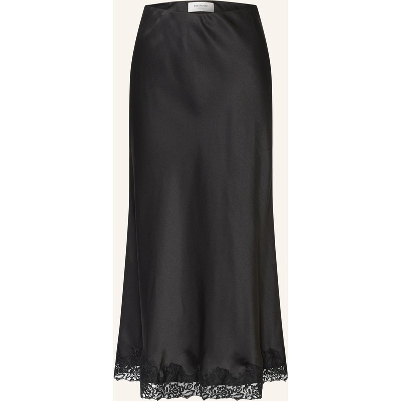 Rosemunde Satinrock Rwsabrina Mit Spitze schwarz