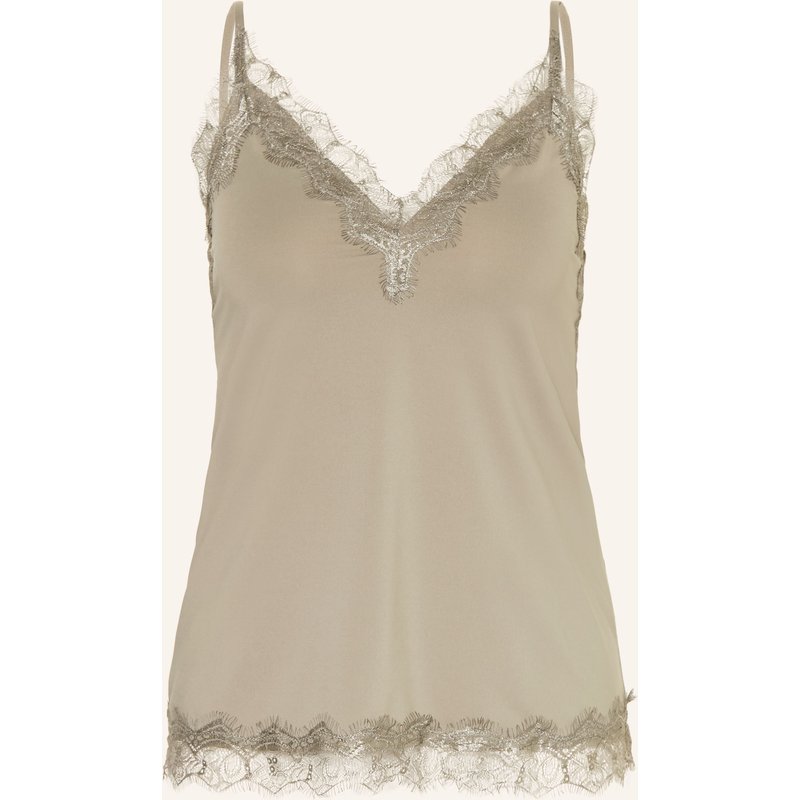 Rosemunde Top Billie Mit Spitze gruen