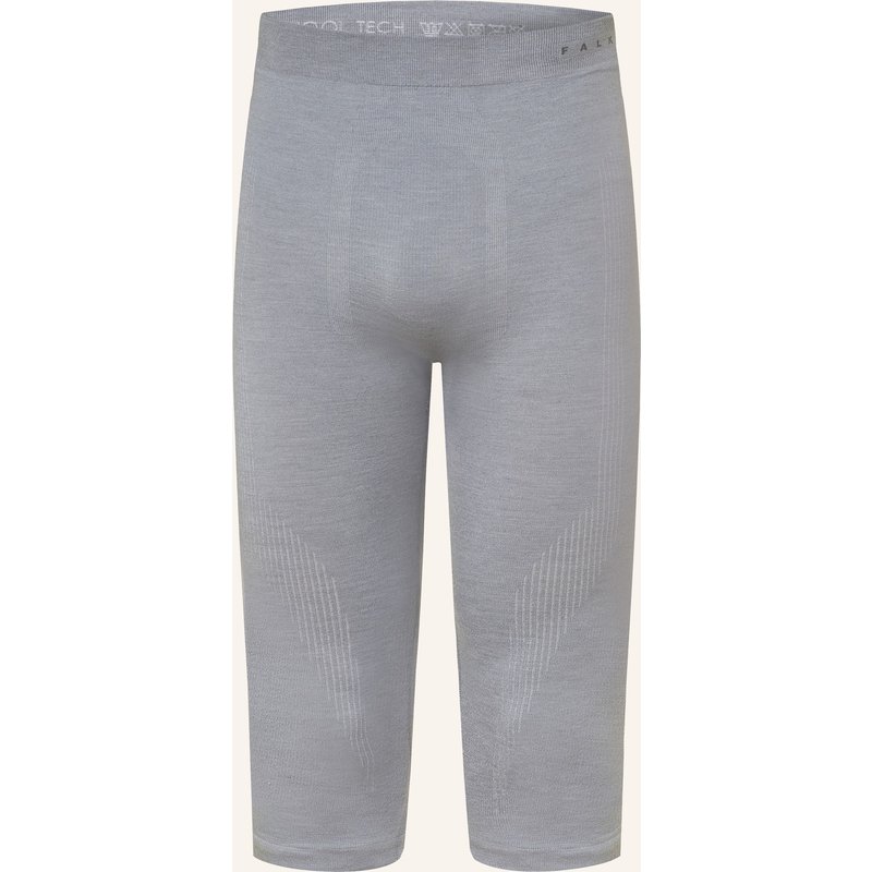 Falke Funktionswäsche-Hose Wool-Tech Mit Verkürzter Beinlänge grau