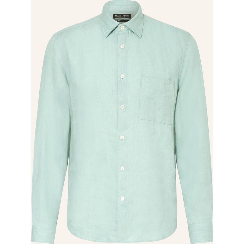 Marc O'polo Leinenhemd Regular Fit blau