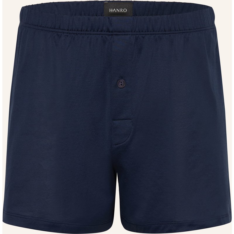 Hanro Boxershorts Cotton Sporty blau