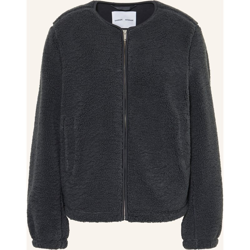 Samsøe Samsøe Teddyfell-Jacke Saautumn grau