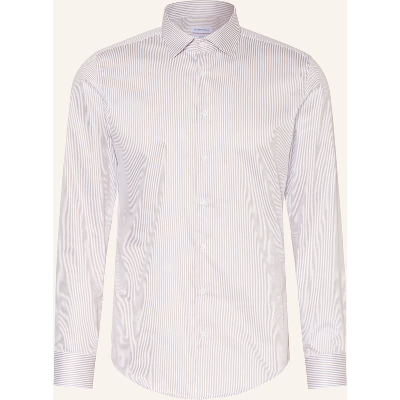 Seidensticker Hemd Slim Fit beige
