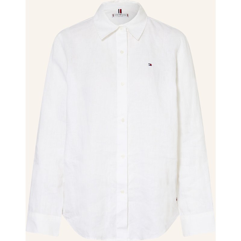 Tommy Hilfiger Hemdbluse Aus Leinen weiss
