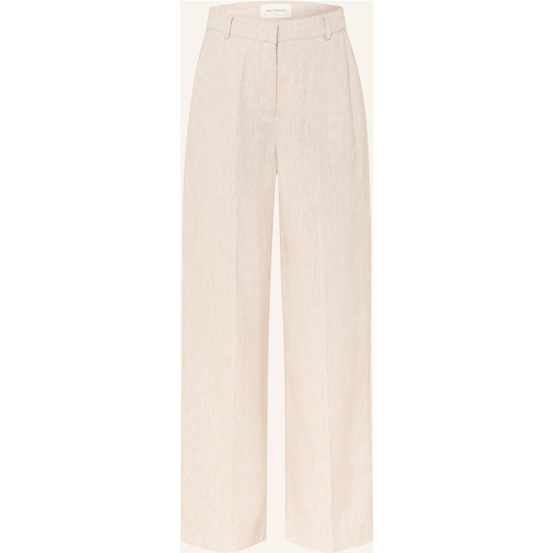 Msch Copenhagen Hose Mschpennie Ginia Mit Leinen beige