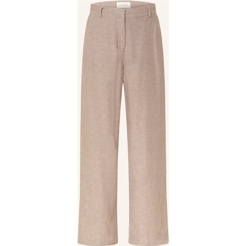 Msch Copenhagen Hose Mschpennie Ginia Mit Leinen braun