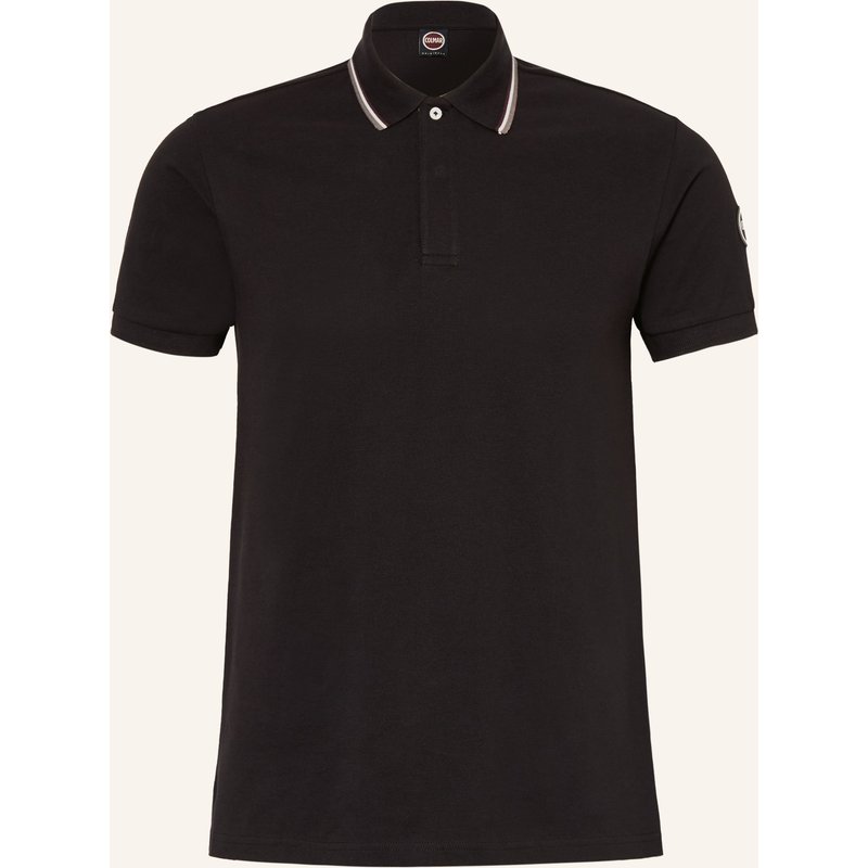 Colmar Piqué-Poloshirt schwarz