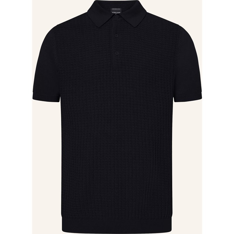 Strellson Strick-Poloshirt Adrian blau