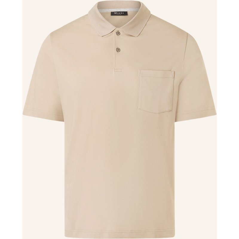 Maerz Muenchen Jersey-Poloshirt beige