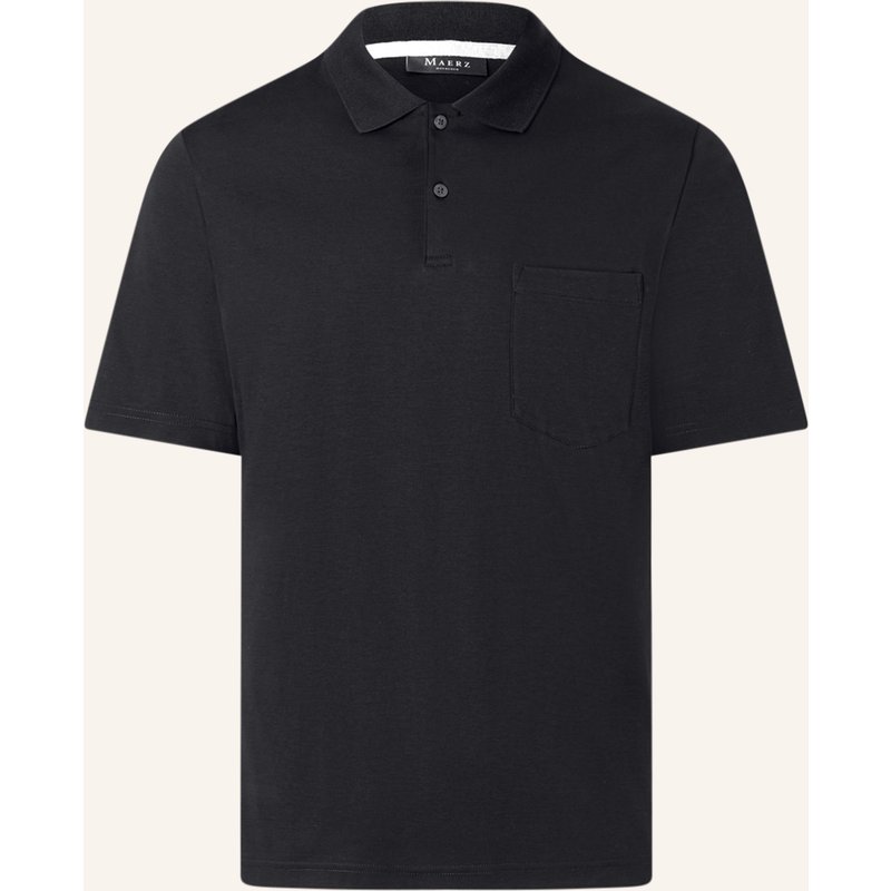 Maerz Muenchen Jersey-Poloshirt blau