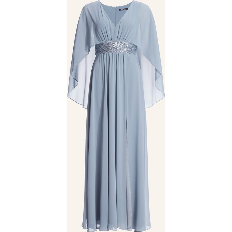 Swing Abendkleid Mit Pailletten blau