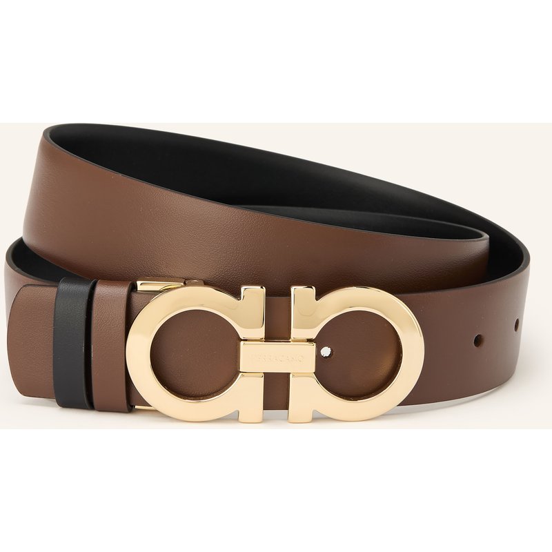Ferragamo Ledergürtel Zum Wenden braun