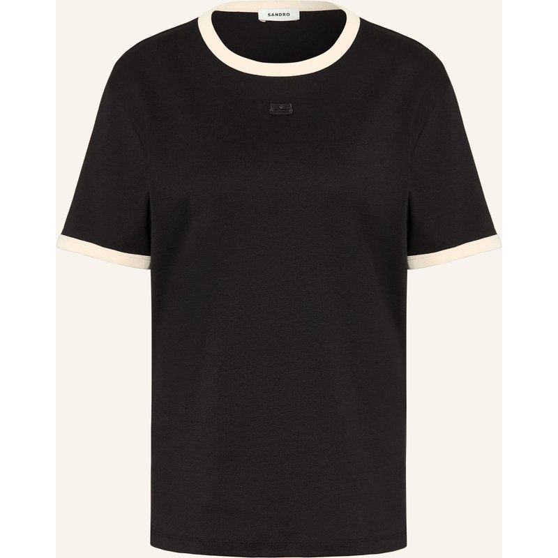Sandro T-Shirt schwarz