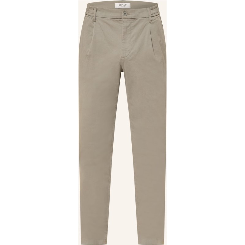 Replay Chino Regular Fit grau