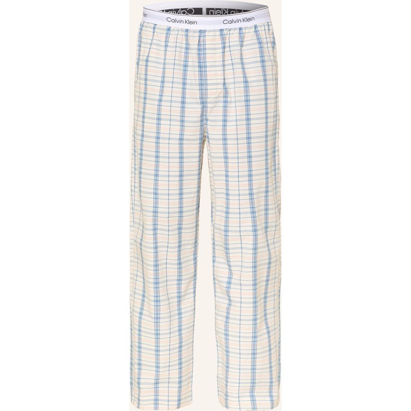 Calvin Klein Schlafhose Cotton Poplin weiss