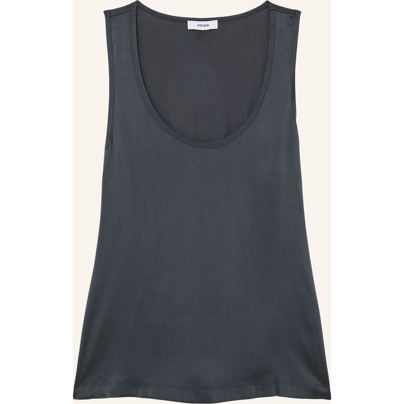 Reiss Top Ruby Im Materialmix blau