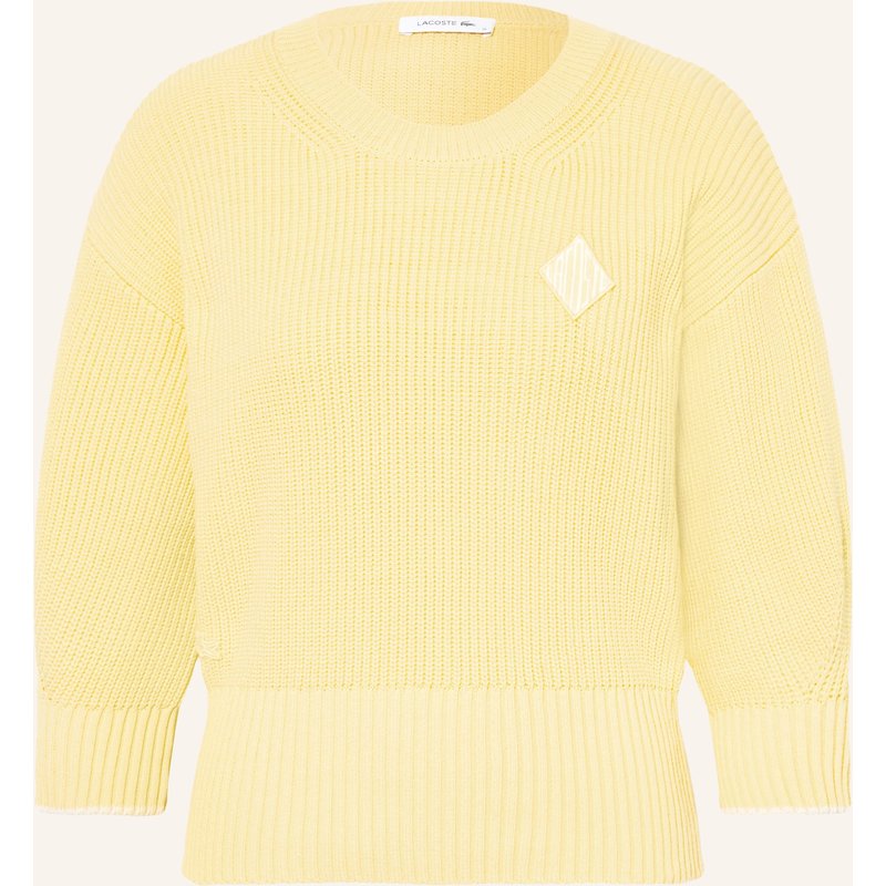 Lacoste Pullover Mit 3/4-Arm gelb