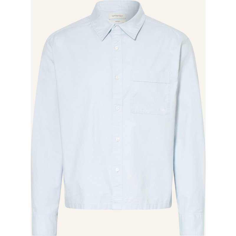Calvin Klein Jeans Oxfordhemd Comfort Fit blau