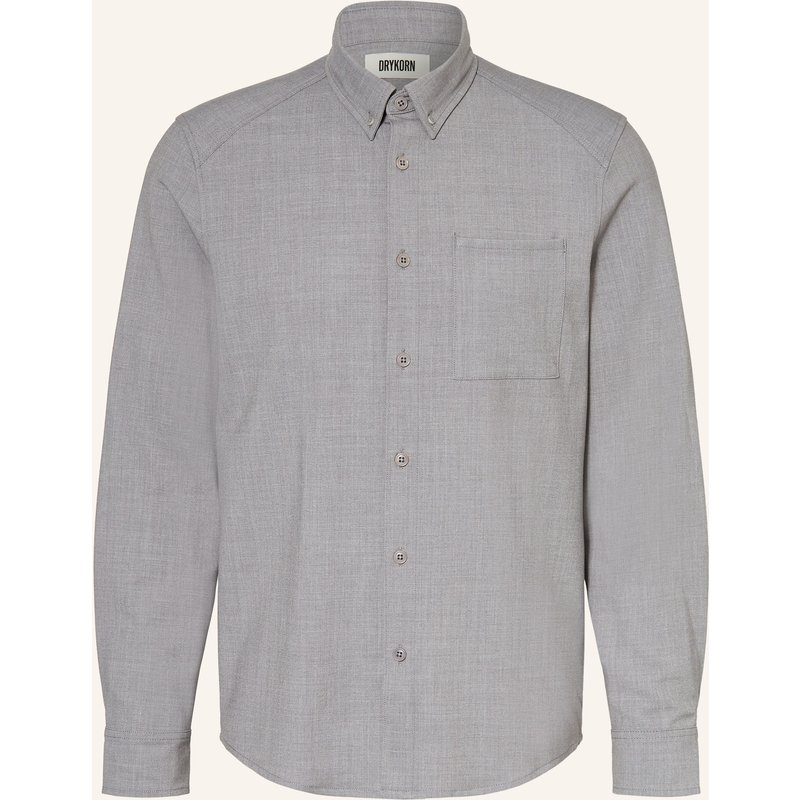 Drykorn Hemd Liet Regular Fit grau
