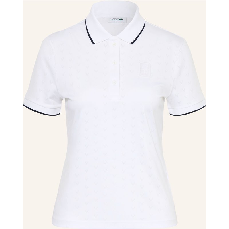 Lacoste Funktions-Poloshirt Tennis Heritage weiss