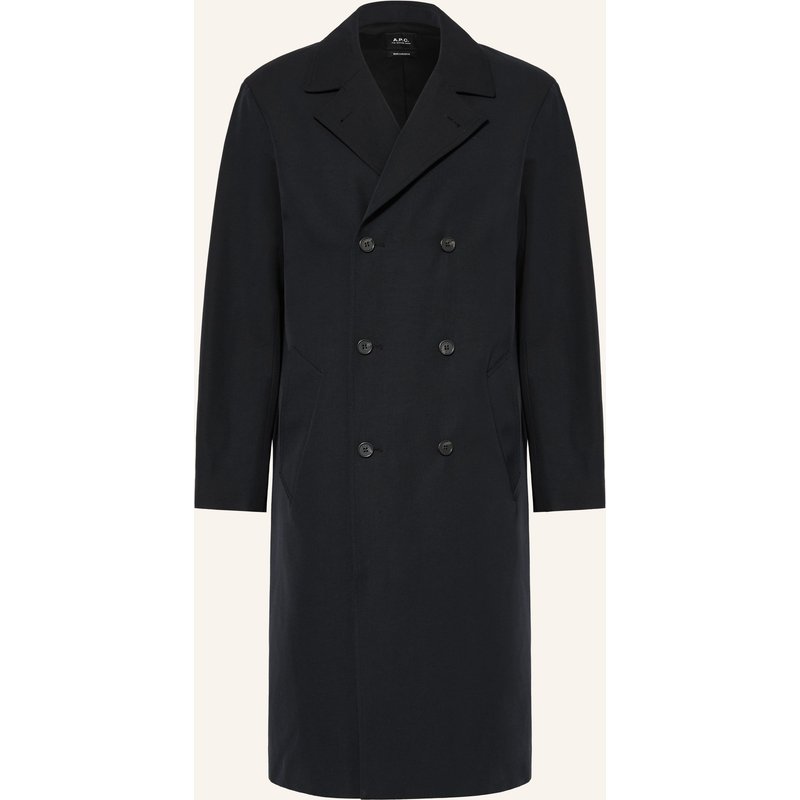 A.P.C. Mantel Croisé blau