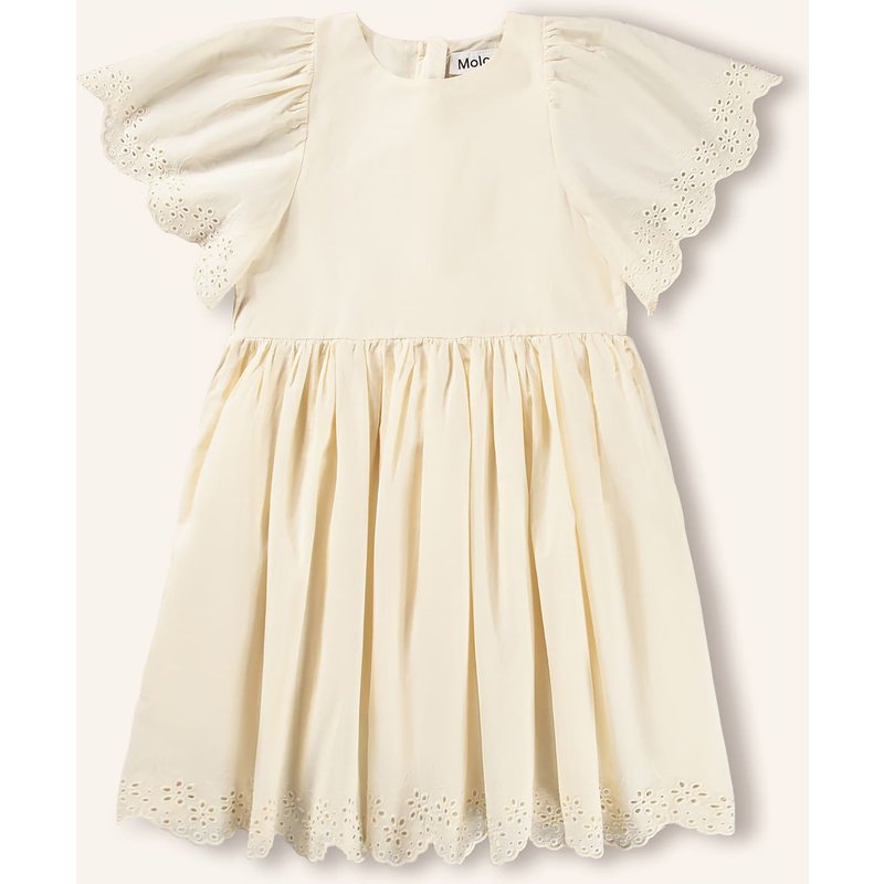Molo Kleid Caya Mit Lochspitze weiss