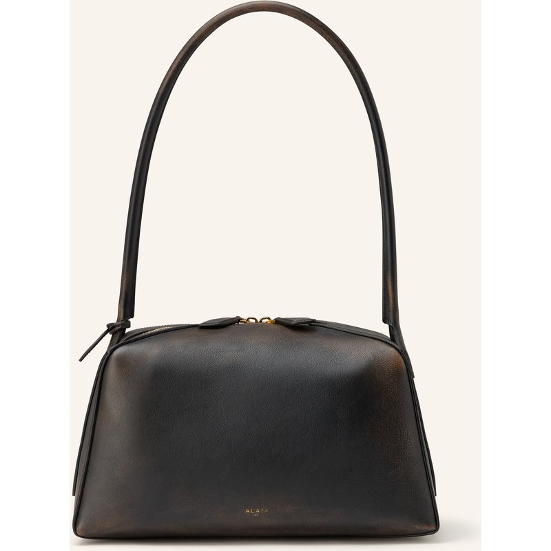 Alaïa Schultertasche Le Bouledogue Medium braun