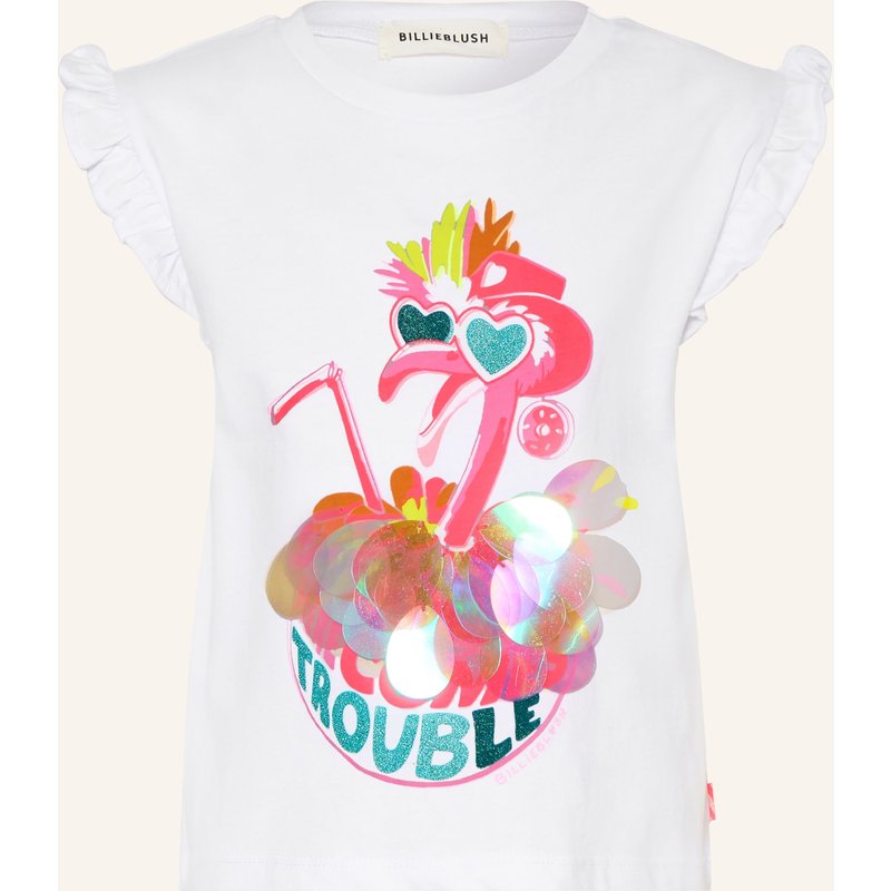 Billieblush T-Shirt Mit Rüschen weiss