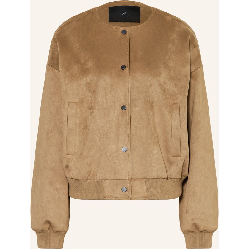Withblack Blouson Freya In Lederoptik braun