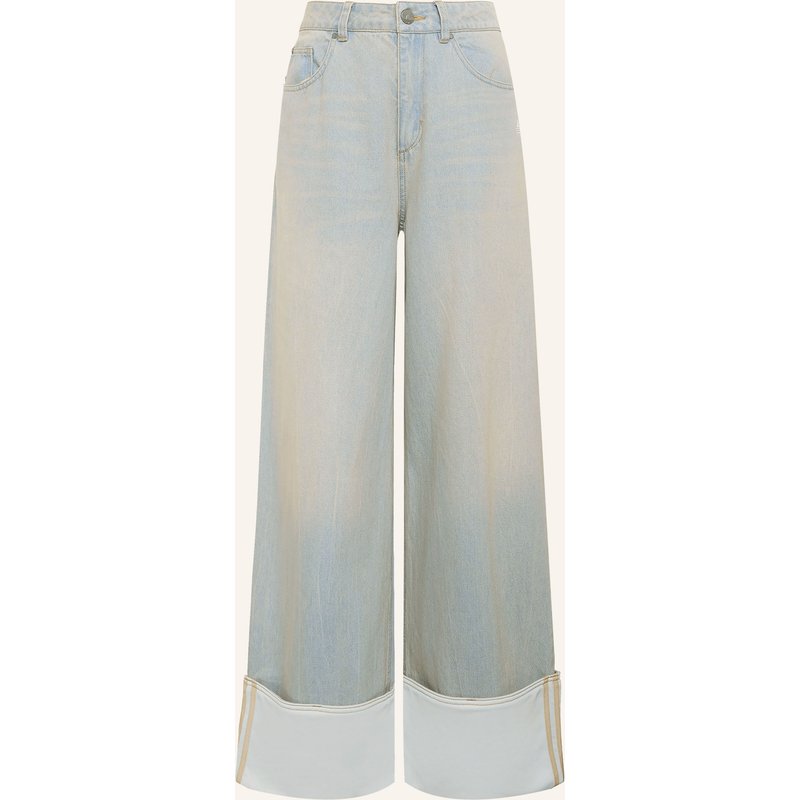 Adidas Originals Wide Leg Jeans blau