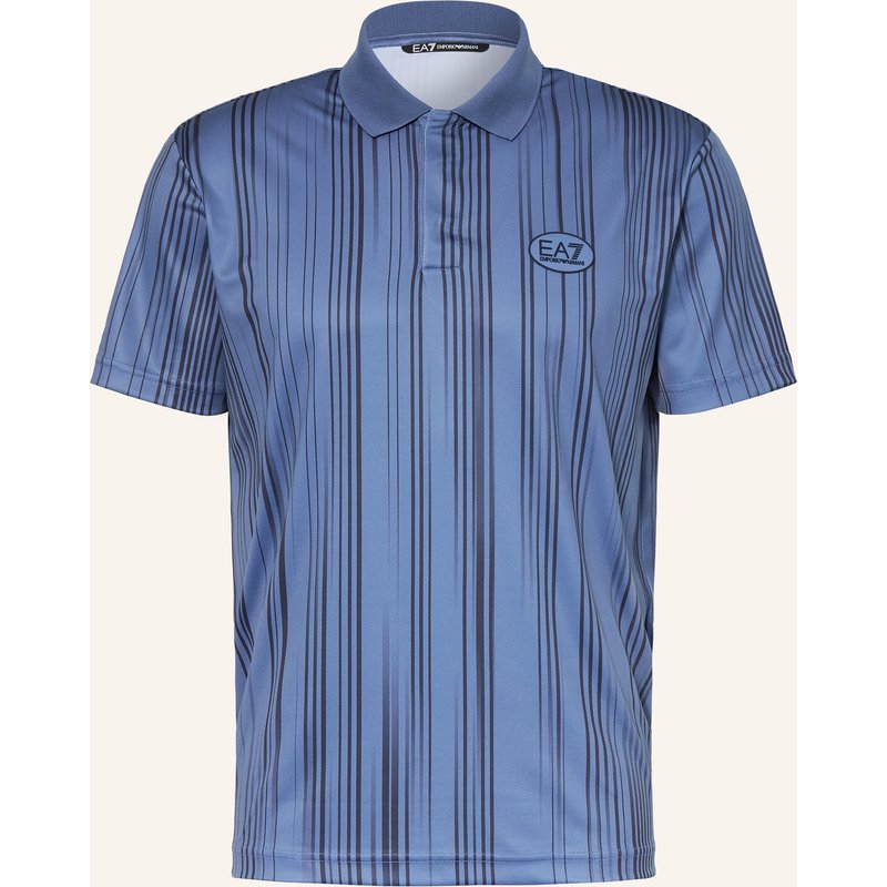 ea7 Emporio Armani Funktions-Poloshirt blau