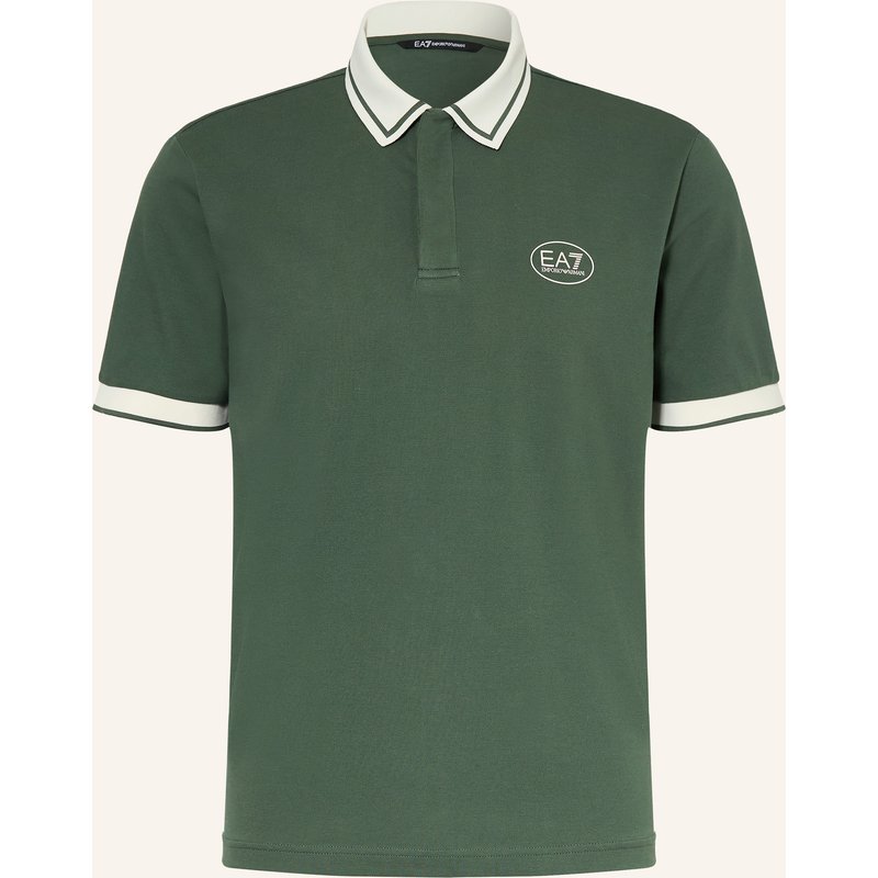 ea7 Emporio Armani Piqué-Poloshirt Regular Fit gruen