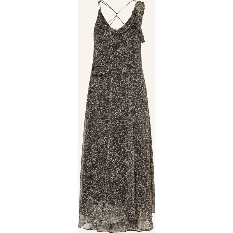Marant Étoile Abendkleid Luxie Mit Volants schwarz
