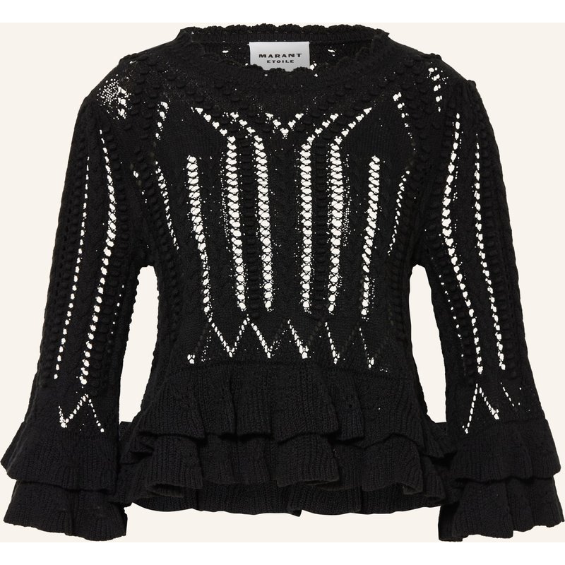 Marant Étoile Pullover Norma Mit Volants Und 3/4-Arm schwarz