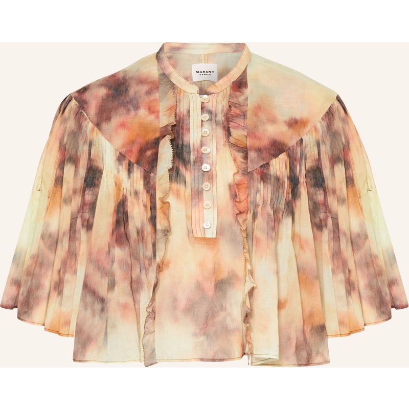 Marant Étoile Blusenshirt Veelia Mit Rüschen beige