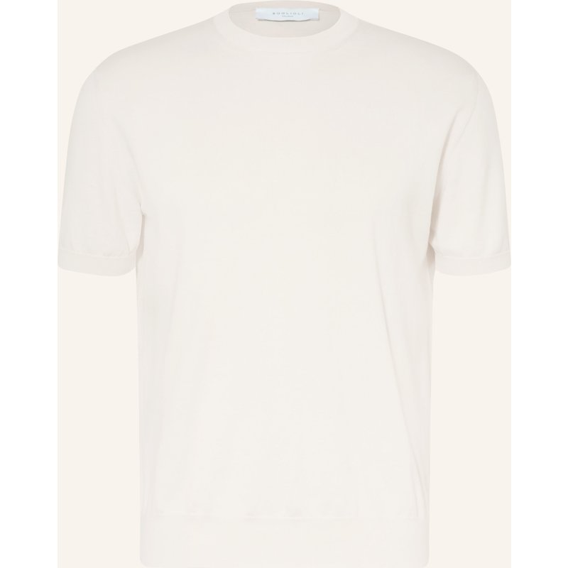 Boglioli Strickshirt weiss