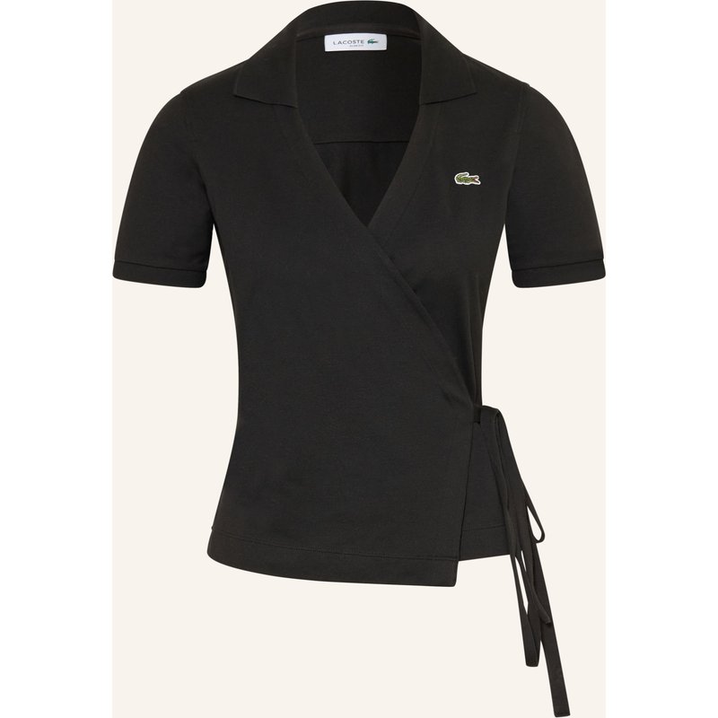 Lacoste Piqué-Poloshirt schwarz