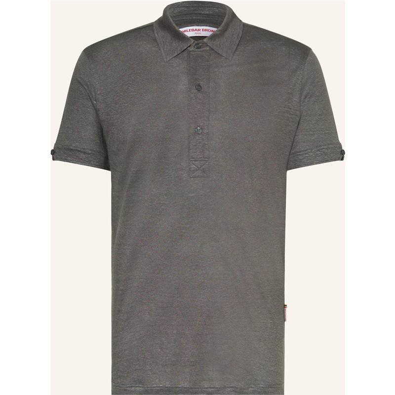 Orlebar Brown Jersey-Poloshirt Sebastian Aus Leinen grau