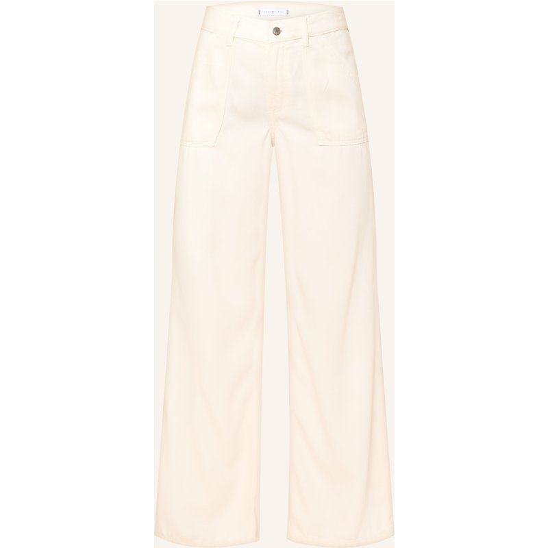 Tommy Hilfiger Wide Leg Jeans weiss