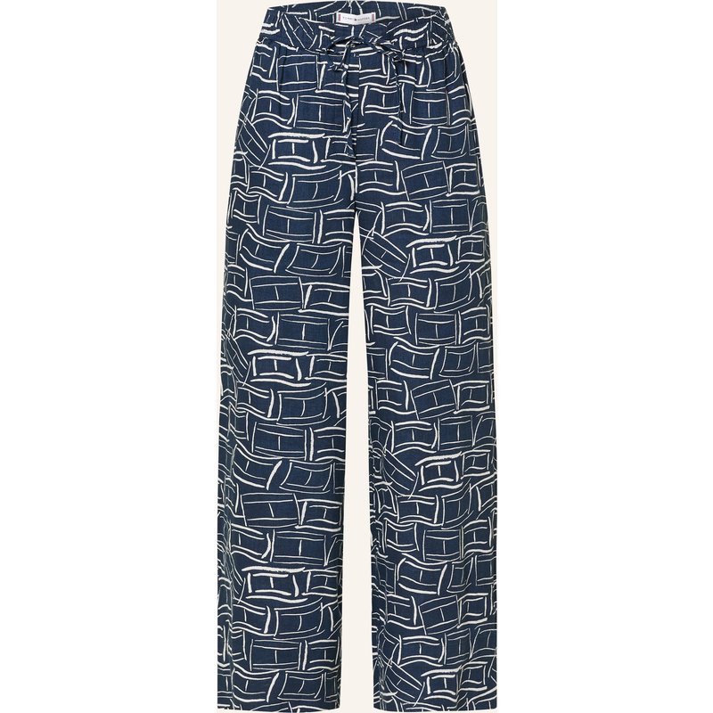 Tommy Hilfiger Leinenhose blau