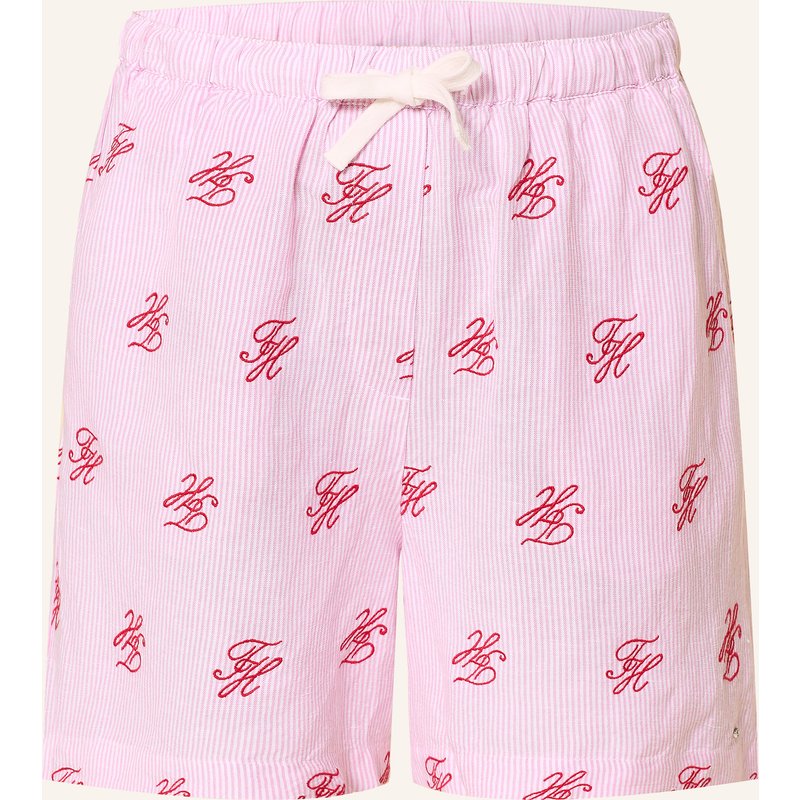 Tommy Hilfiger Shorts Mit Leinen rosa