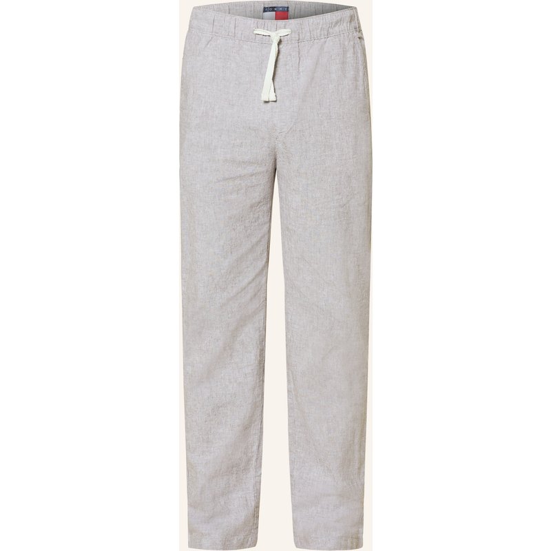 Tommy Jeans Chino Sonny Straight Fit Mit Leinen beige