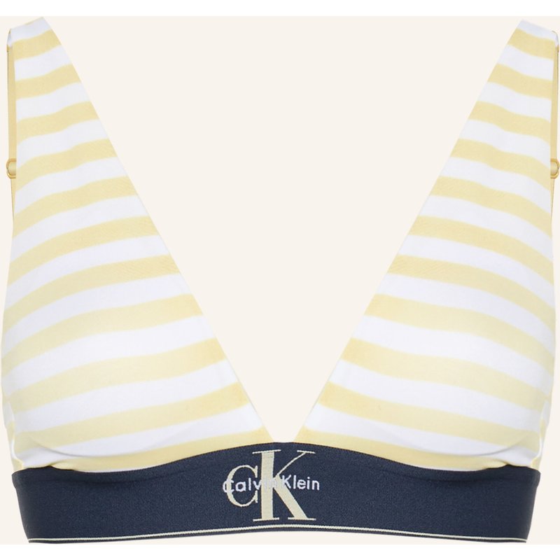 Calvin Klein Triangel-Bh Graphic Monogram gelb